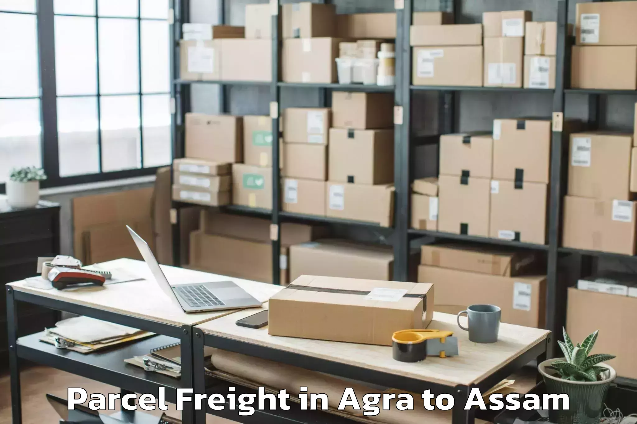 Book Your Agra to Bijni Parcel Freight Today